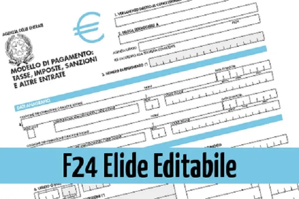 F24 Elide 2017: modello editabile compilabile online, prima registrazione e codici tributo