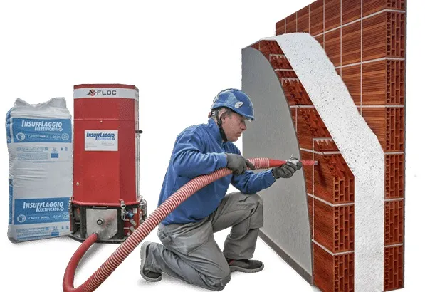 Isolamento termico degli edifici: come funziona l’insufflaggio