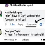 Facebook downvote, in arrivo il nuovo aggiornamento