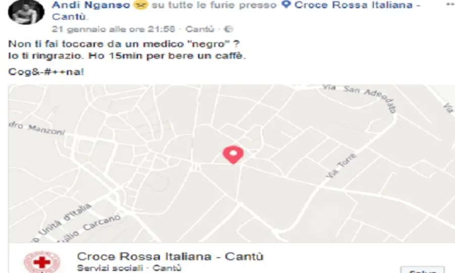 Razzismo a Cantù, paziente rifiuta visita del medico di colore