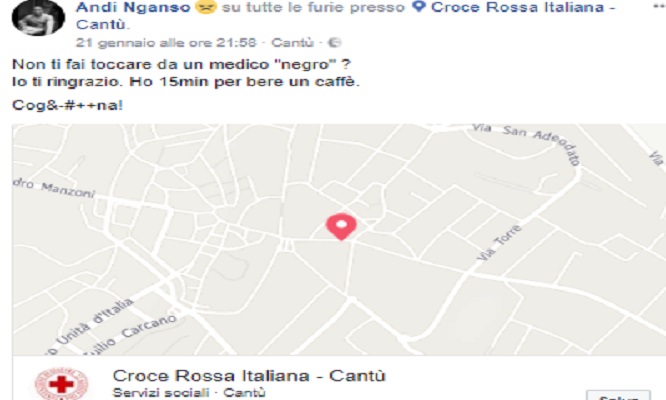 Razzismo a Cantù, paziente rifiuta visita del medico di colore