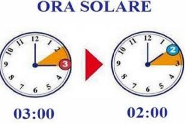 Ora solare, sabato notte lancetta indietro di un’ora