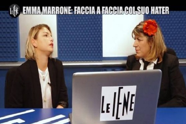 Emma Marrone a Le Iene incontra un hater: Sono una donna come la tua ragazza