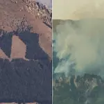 Monte Giano, incendio distrugge la scritta DUX