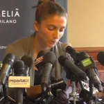 Sara Errani in lacrime alla conferenza stampa dopo la squalifica per doping (video)