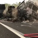 Incidente Autostrada A14, camion di frutta va a fuoco: info viabilità e traffico