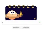 Google dedica il suo doodle alla missione Cassini-Huygens