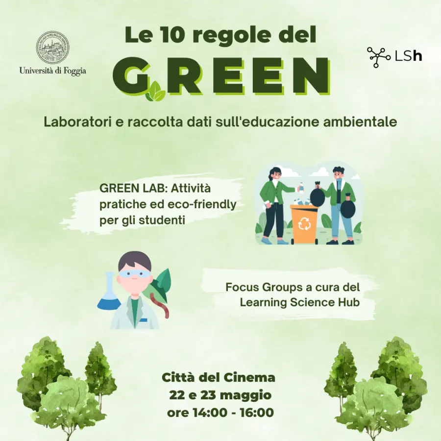 Let’s think sustainable! Arriva “Le 10 Regole del Green”, iniziativa dedicata all’educazione ambientale