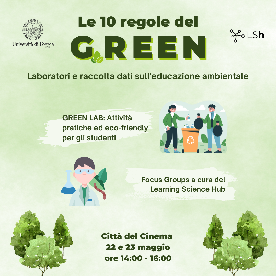 Let’s think sustainable! Arriva “Le 10 Regole del Green”, iniziativa dedicata all’educazione ambientale