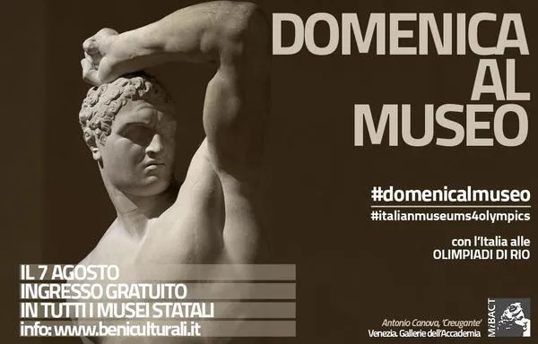 Domenica gratis nei musei statali questo mese dedicata alle Olimpiadi di Rio