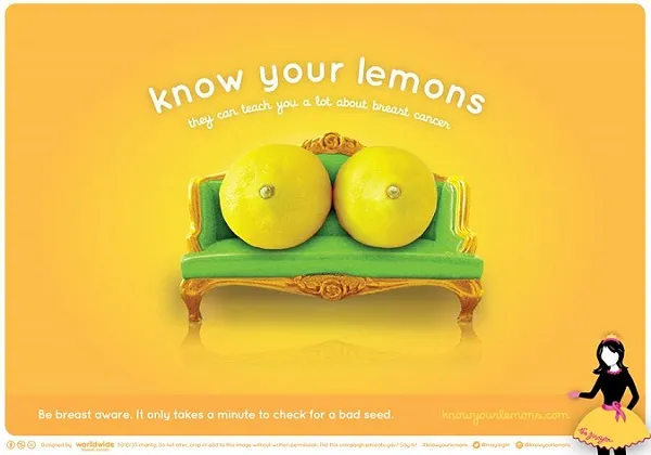 Tumore al seno, 12 Limoni per la campagna prevenzione e l’immagine è virale