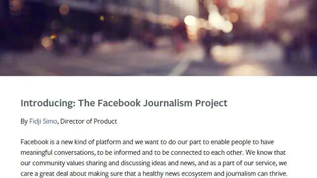 Facebook diventa anche sito giornalistico