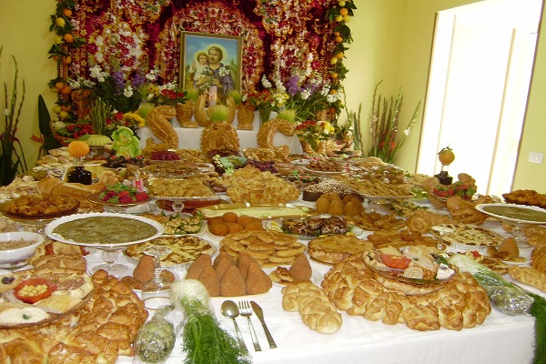 Tavolate o Cene di San Giuseppe origine e curiosità Sud Italia