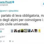 Servizio Civile obbligatorio per i giovani, la proposta del Ministro della Difesa Pinotti