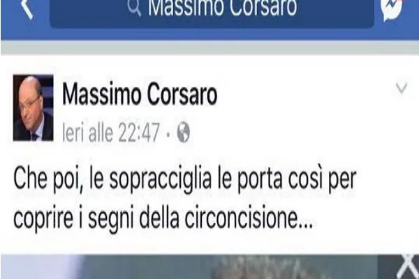 Bufera Massimo Corsaro, insulto antisemita contro Emanuele Fiano