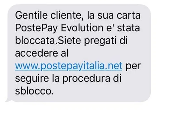 Postepay bloccata via SMS, la truffa dell’estate 2017