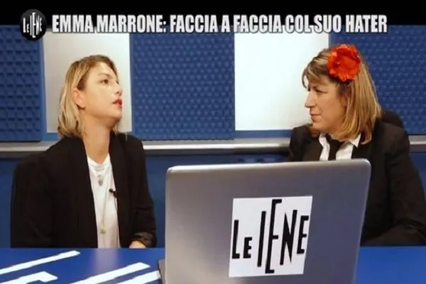 Emma Marrone a Le Iene incontra un hater: Sono una donna come la tua ragazza