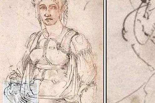 Michelangelo: scoperto un ritratto celato dietro un disegno