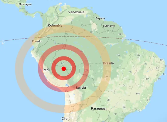 Terremoto in Brasile. La magnitudo registrata è di 7.0