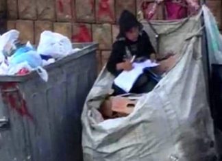 Profuga siriana studia nel cassonetto, interviene il Ministero