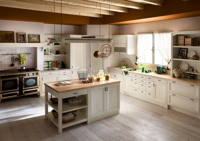 come realizzare una cucina country