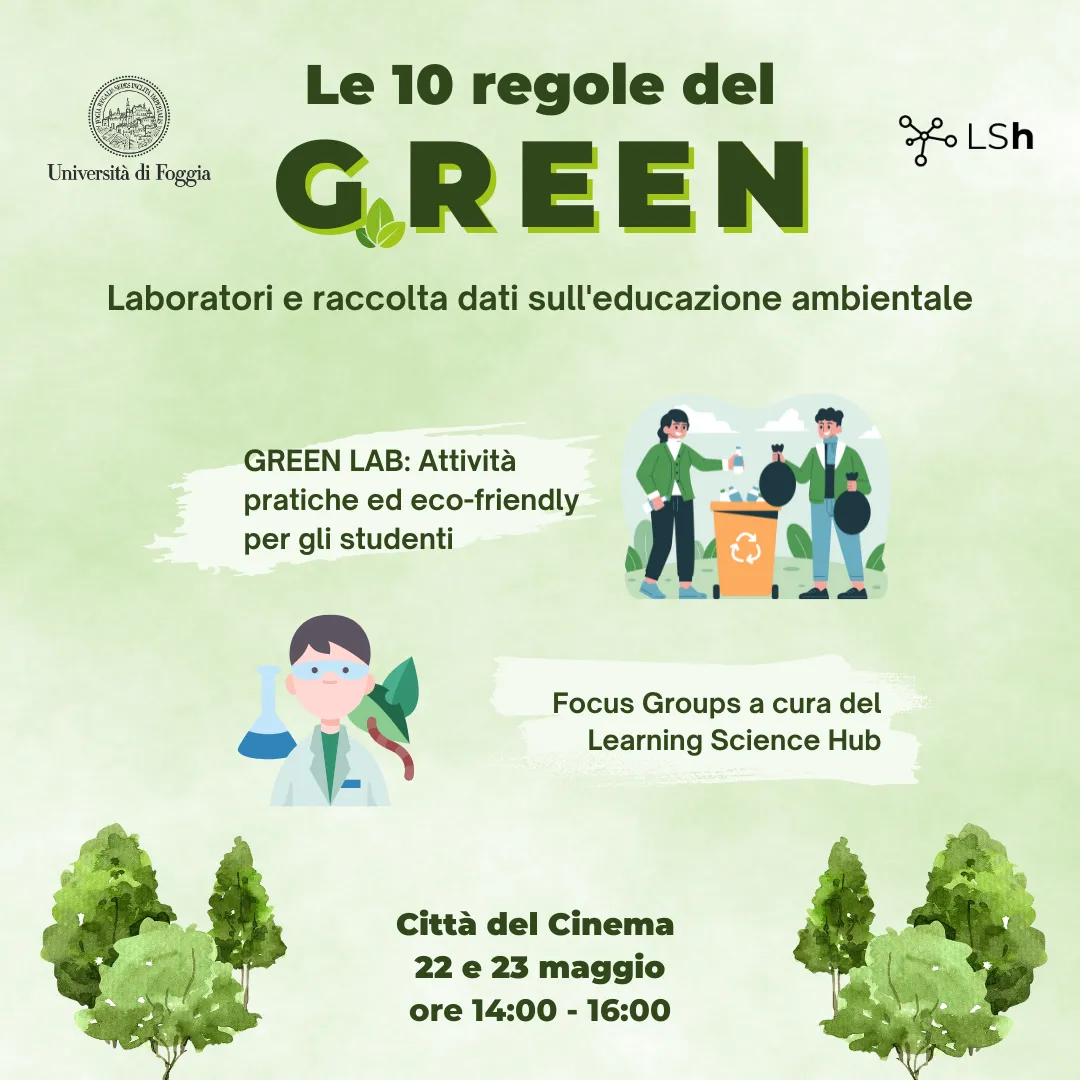 Let’s think sustainable! Arriva “Le 10 Regole del Green”, iniziativa dedicata all’educazione ambientale